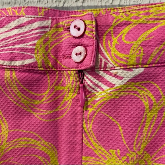 Tori Richard Honolulu Jacquard Floral Pink mini skirt size 2 - Picture 5 of 8